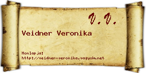 Veidner Veronika névjegykártya